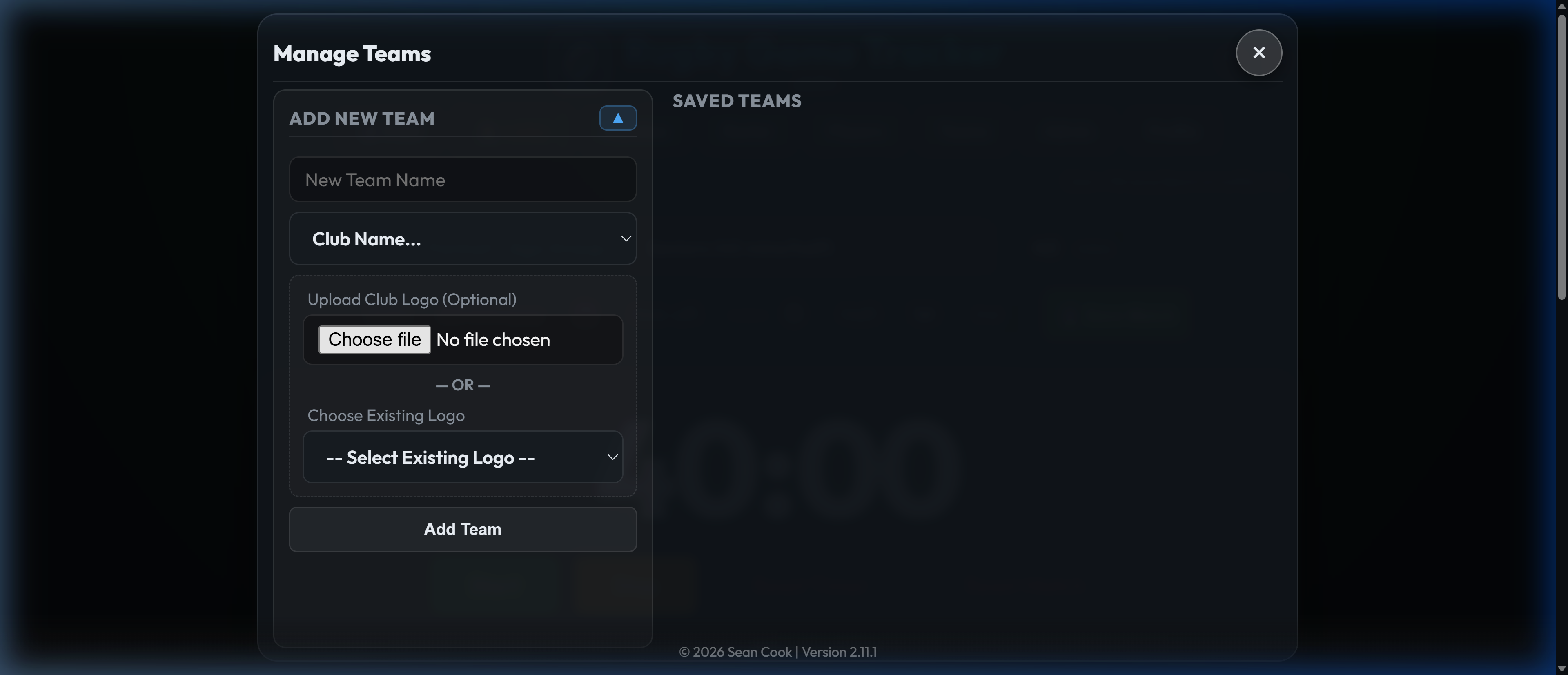 Manage Teams 2-Column Layout
